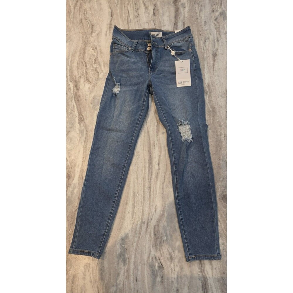 Blue Savvy Denim Curvy Mid Rise Ankle Jeans – Size 5/27